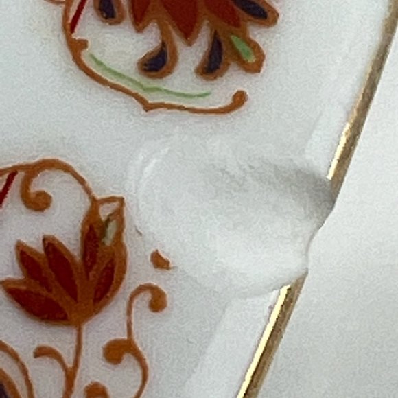 Cathay Xiamen China Set of 2 Gold Trim Floral Rice Porcelain Bowls - Picture 4 of 9